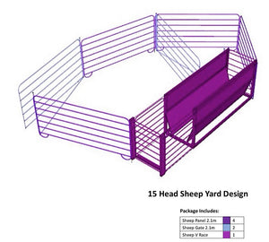 15 Head Sheep Yard Design