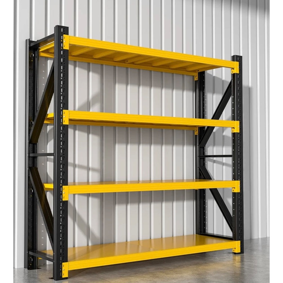 2m High x 2m Wide x 0.6m D x 4 layers, 300KG/layer – Black Yellow