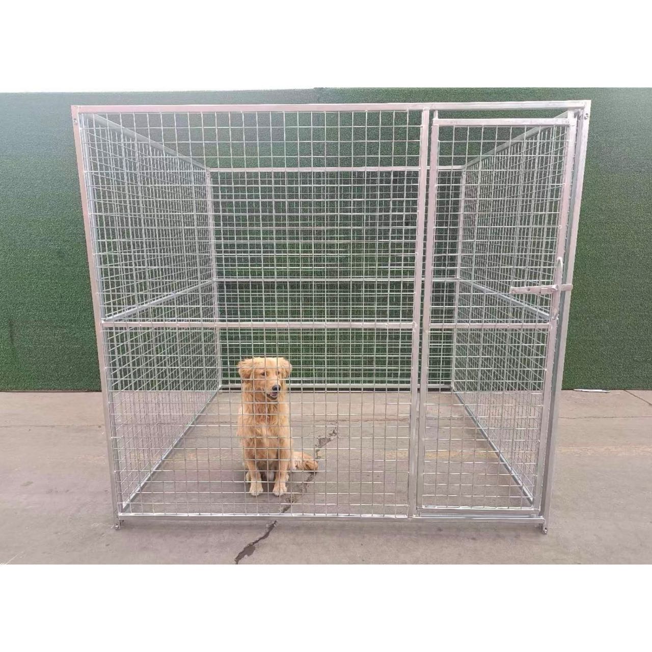 Hot Dipped Galvanised Dog Enclosure - 1.8m x 2m x 2m