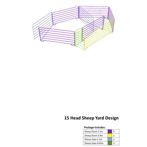 15 Head Sheep Yard Design